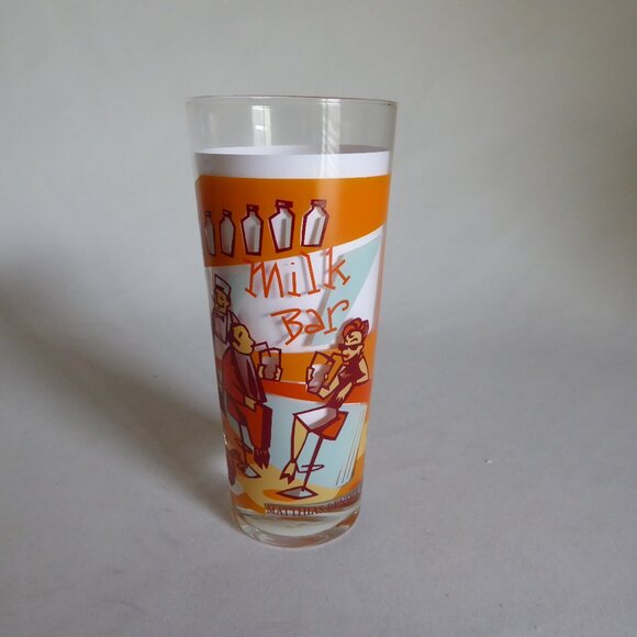 2002 RITZENHOFF M. BENDER MILK BAR DESIGNER GLASS RETRO DINER GRAPHICS (NEW) - Picture 6 of 16